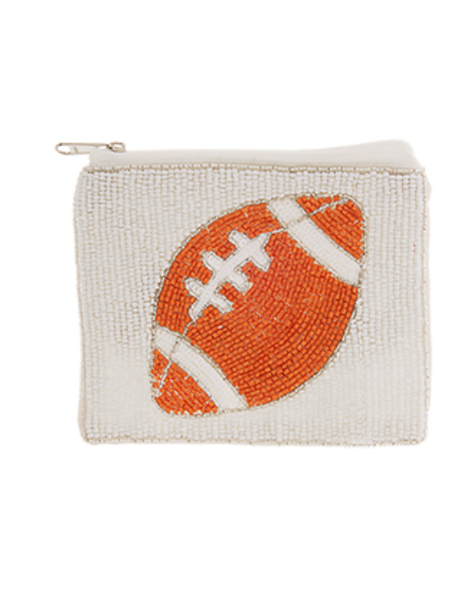 Golden Stella Football Beaded Coin Purse
