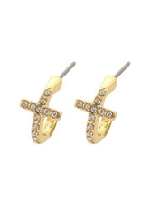 Meghan Browne Cross Loop Earring