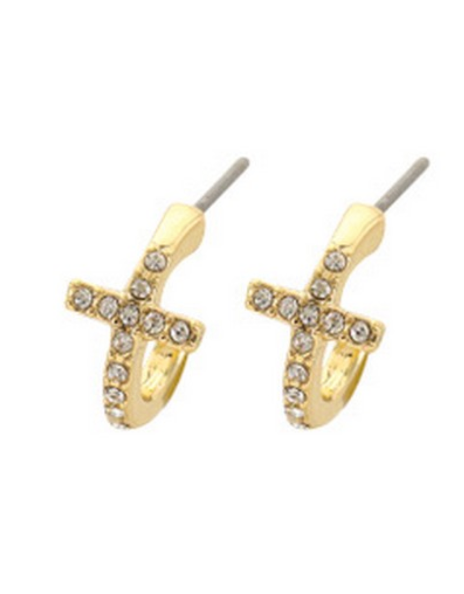 Meghan Browne Cross Loop Earring