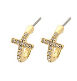 Meghan Browne Cross Loop Earring