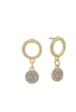 Meghan Browne Round Post with Diamond Dangle