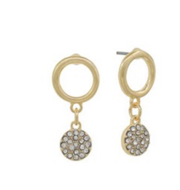 Meghan Browne Round Post with Diamond Dangle