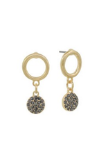 Meghan Browne Round Post with Diamond Dangle