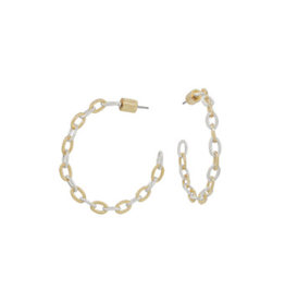 Meghan Browne Ray Gold & Silver Hoop