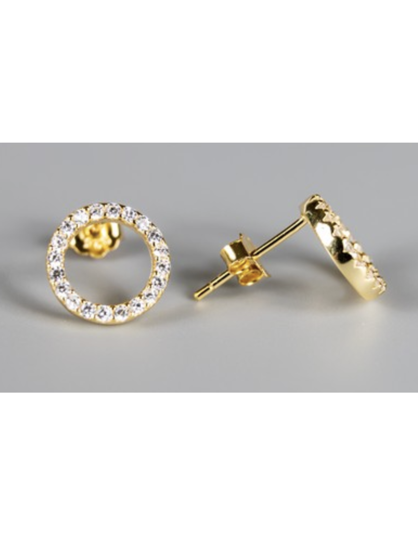 Meghan Browne Sydney 18K Gold Round Diamond