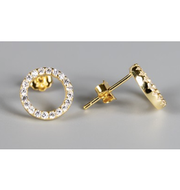 Meghan Browne Sydney 18K Gold Round Diamond