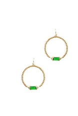 Meghan Browne Sawyer Gold Round Bead Earring