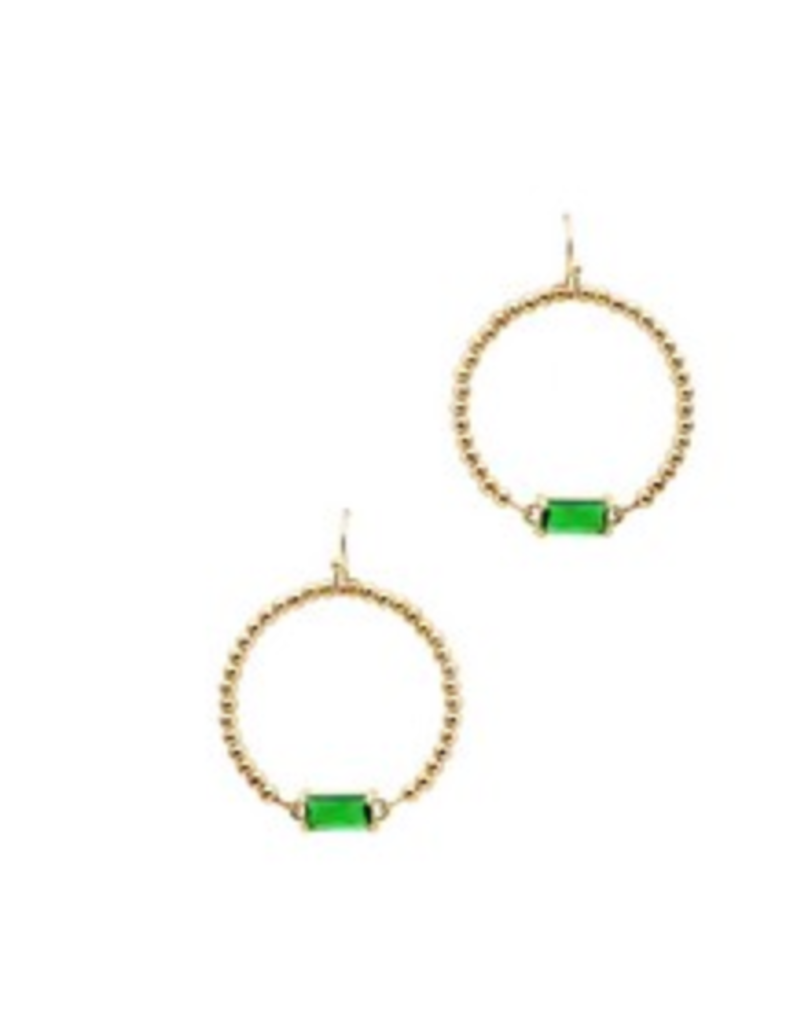 Meghan Browne Sawyer Gold Round Bead Earring