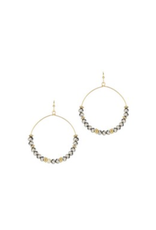Meghan Browne Sailor Silver Hematite Earrings