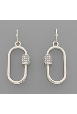 Golden Stella Sparkle Link Drop Earrings