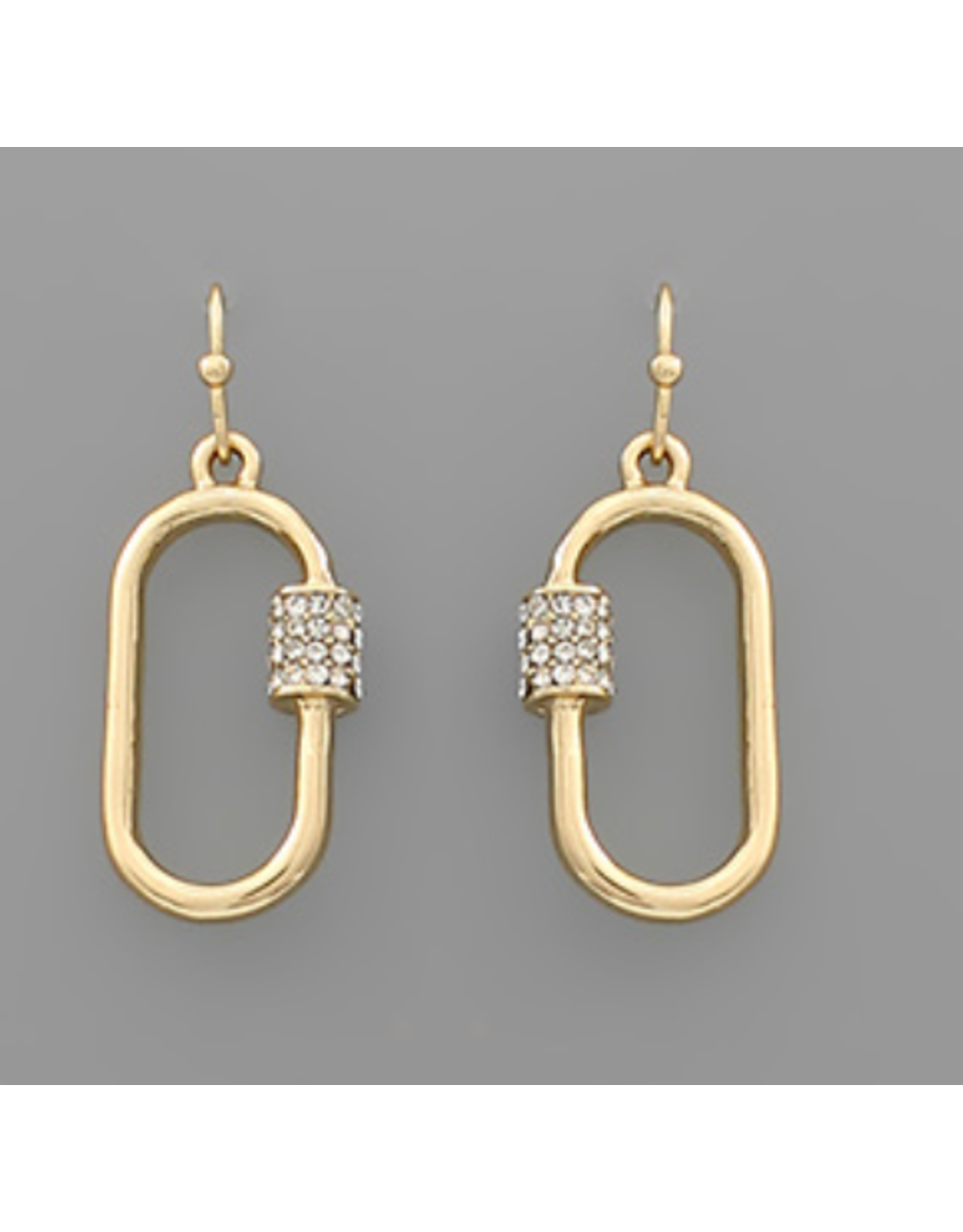 Golden Stella Sparkle Link Drop Earrings