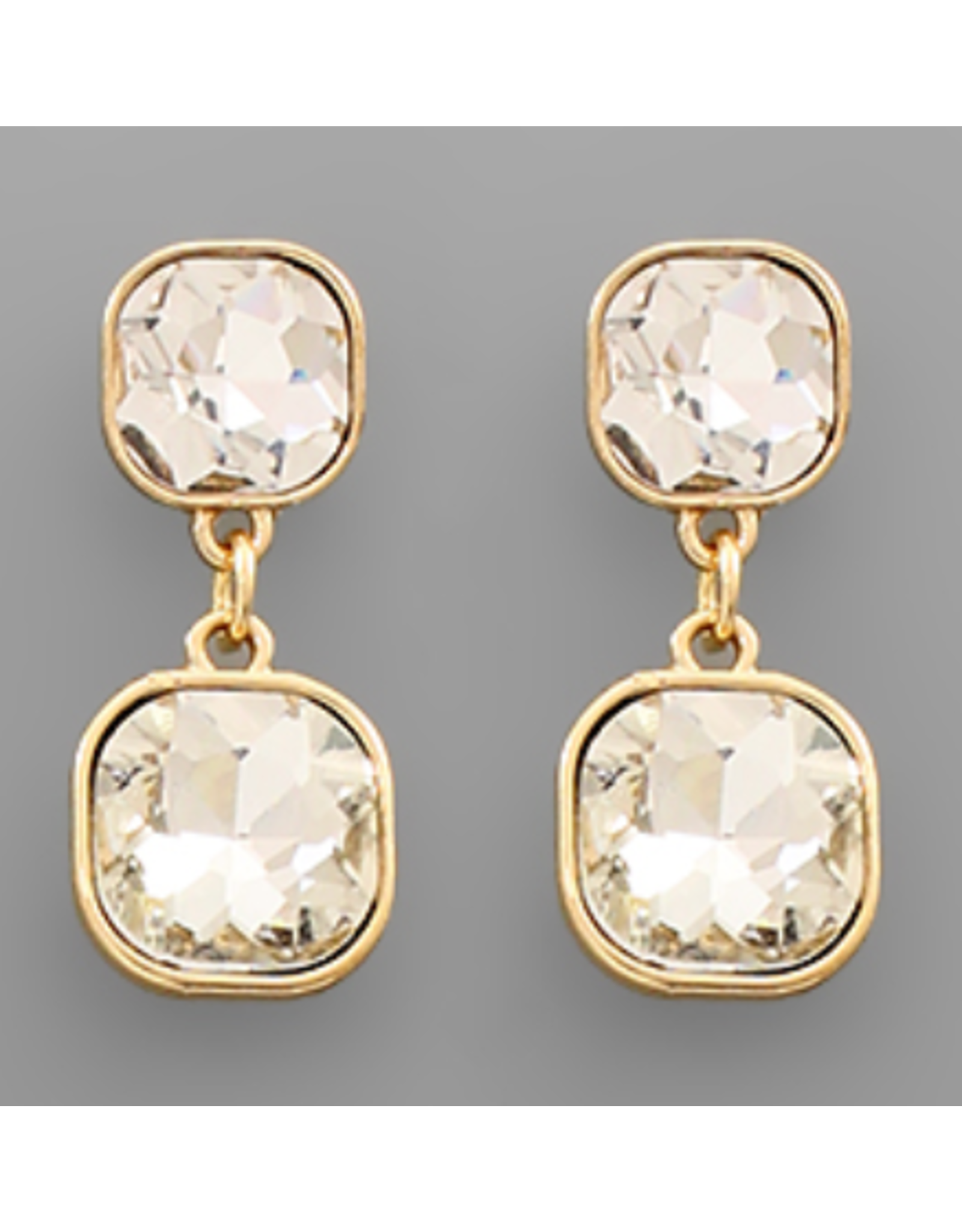 Golden Stella Golden Glow Double Drop Earrings