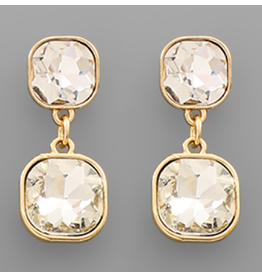 Golden Stella Golden Glow Double Drop Earrings