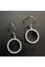 Golden Stella Circle of Sparkle Drop Earrings
