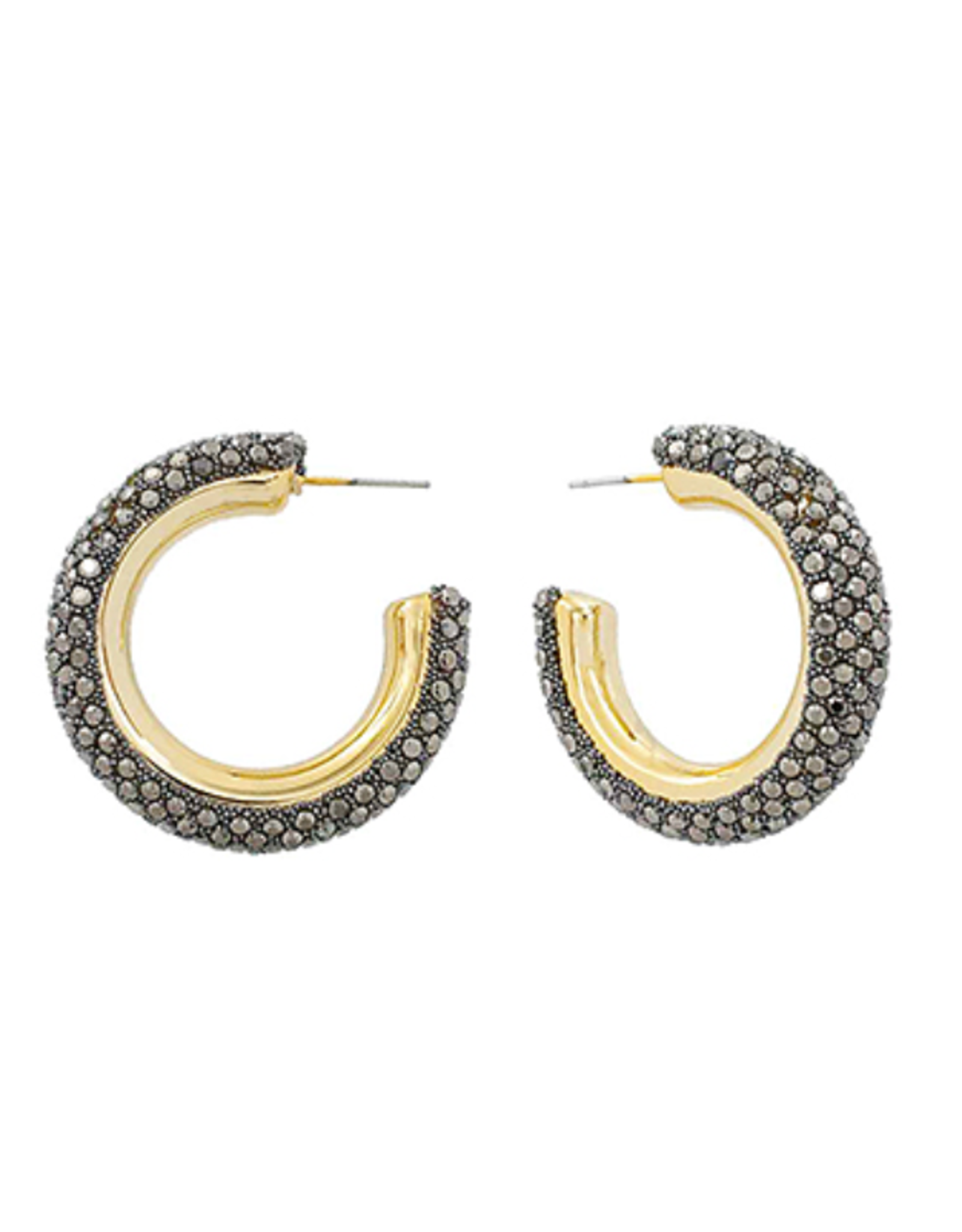 Golden Stella Anda Sparkle Hoops