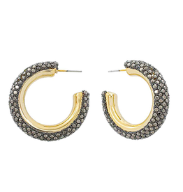 Golden Stella Anda Sparkle Hoops