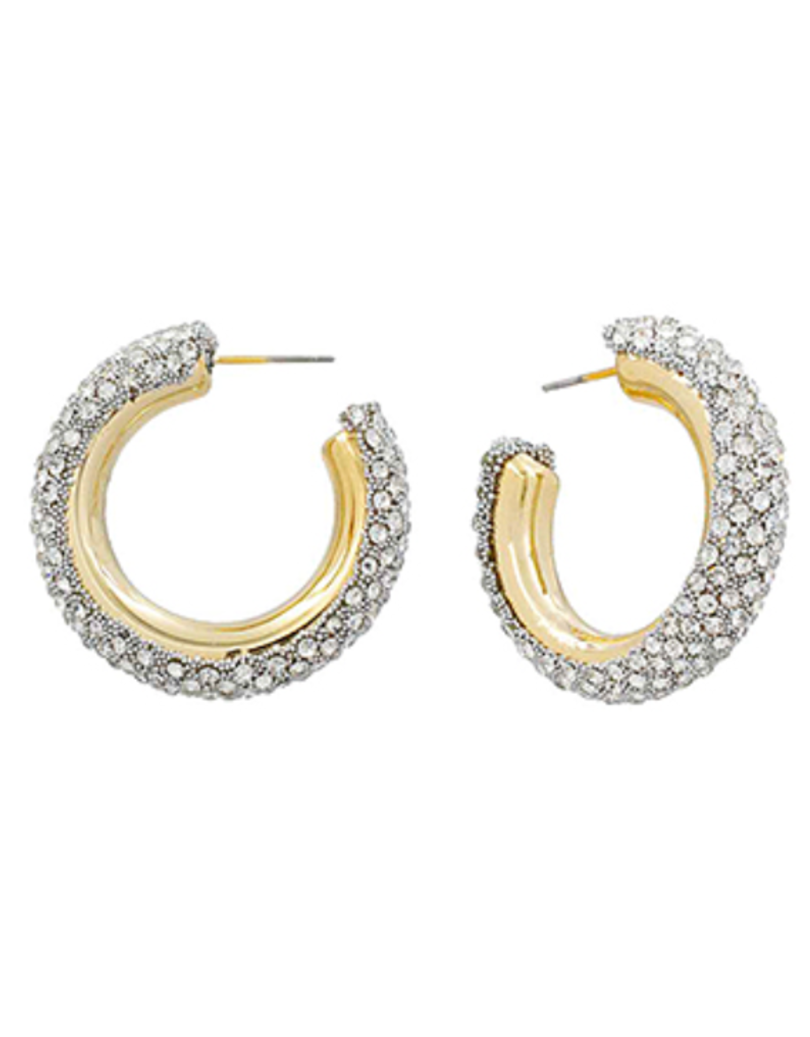 Golden Stella Anda Sparkle Hoops