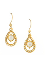Golden Stella Pearl & Gold Teardrop Earring