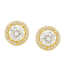 Golden Stella Classic Halo Studs
