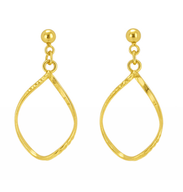 Golden Stella Elena Twisted Gold Dangle