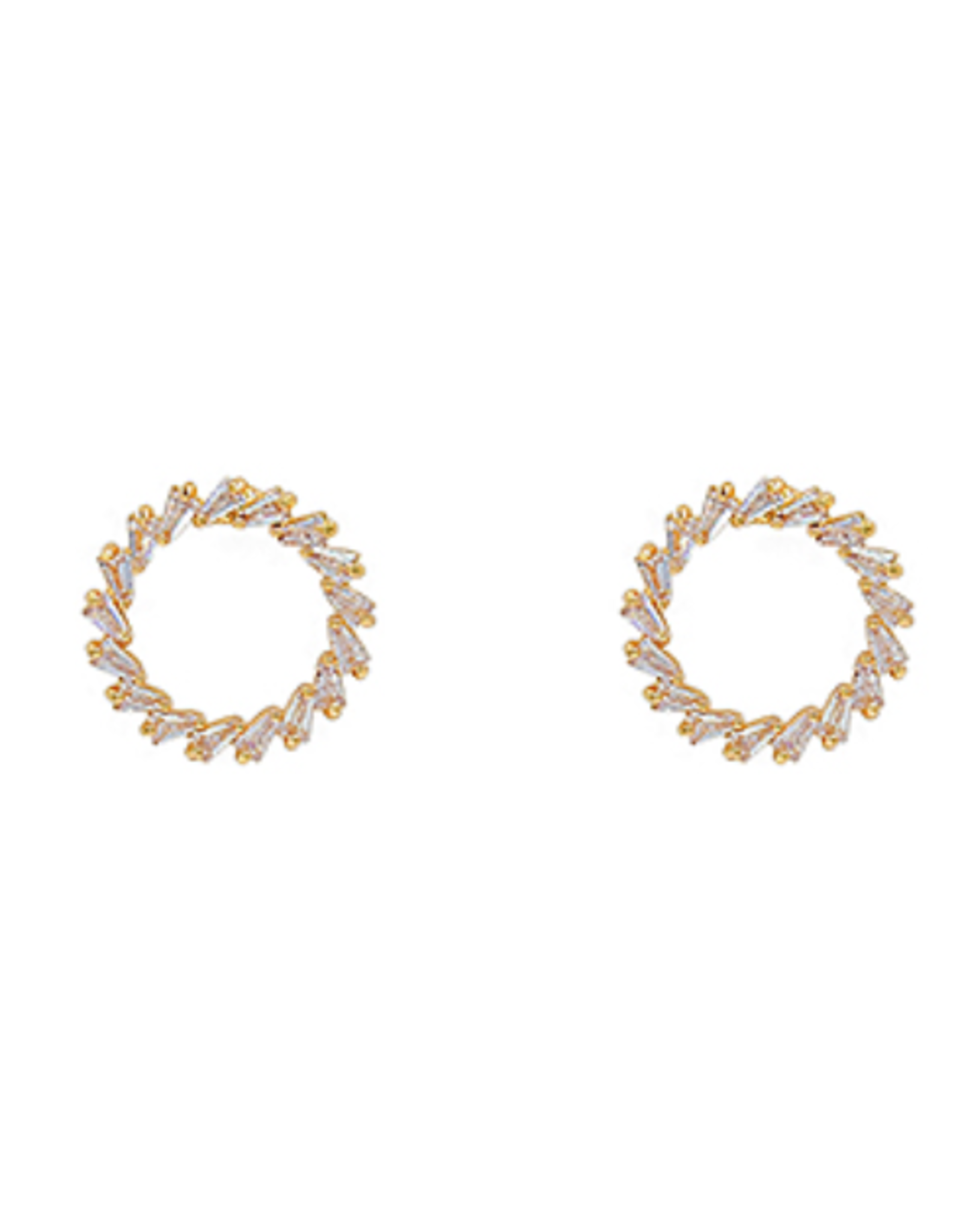 Golden Stella Sparkle Wreath Studs