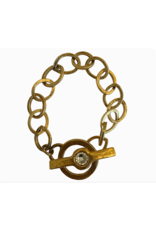 Maryna Radiant Circle Toggle Bracelet
