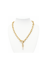 Maryna Classic Charm Chain Necklace with Pearl