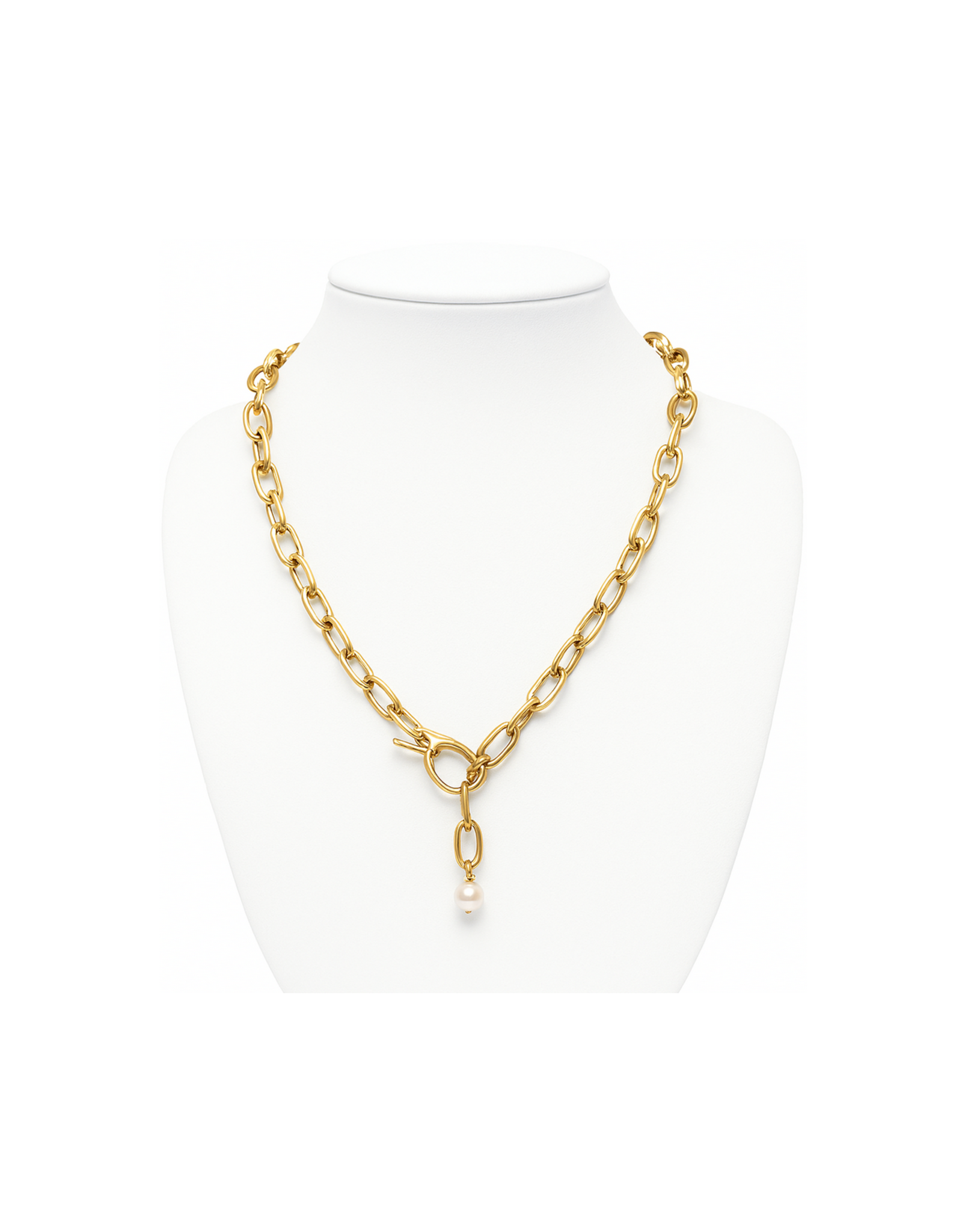 Maryna Classic Charm Chain Necklace with Pearl