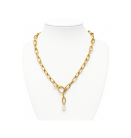 Maryna Classic Charm Chain Necklace with Pearl