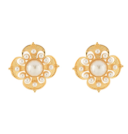Golden Stella Regal Bloom Studs