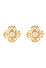 Golden Stella Regal Bloom Studs