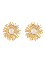 Golden Stella Radiant Starburst Stud