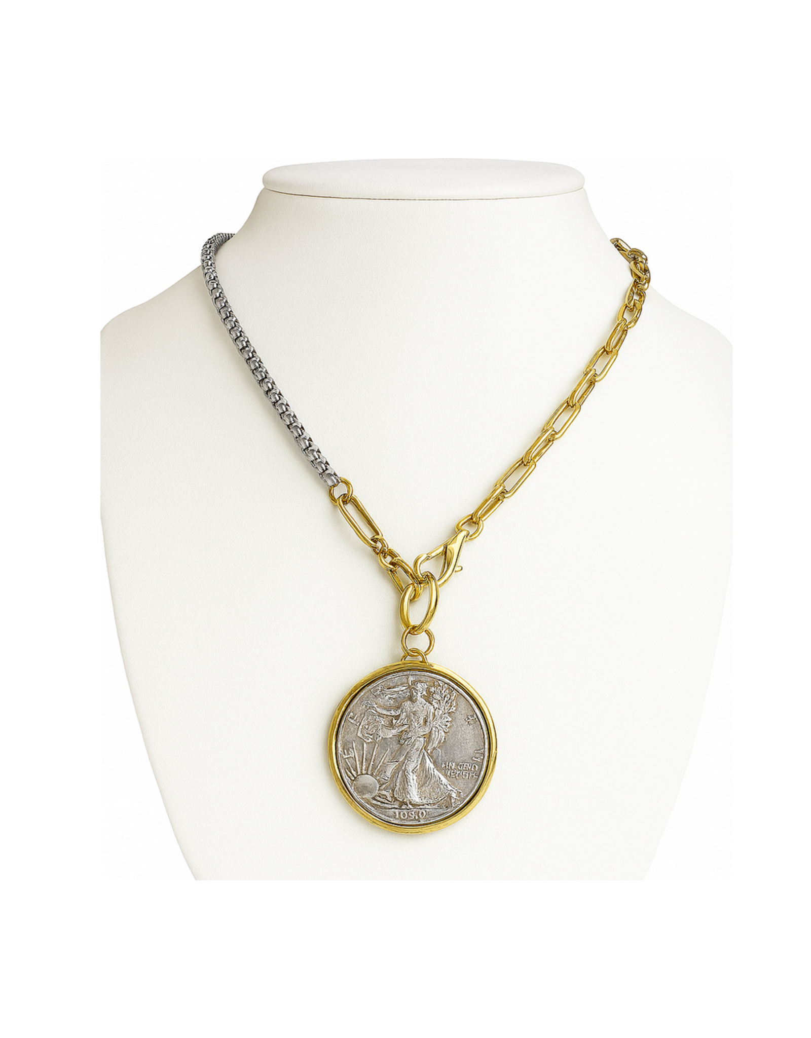 Maryna Liberty Coin Medallion Necklace