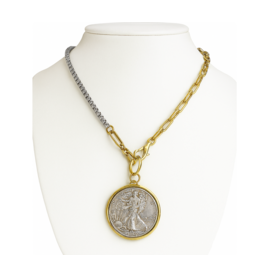 Maryna Liberty Coin Medallion Necklace