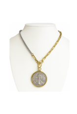 Maryna Liberty Coin Medallion Necklace