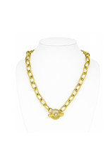 Maryna Radiant Circle Toggle Necklace