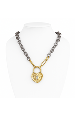 Maryna Heart & Steel Necklace