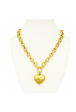 Maryna 1.5" Golden Grace Heart Necklace
