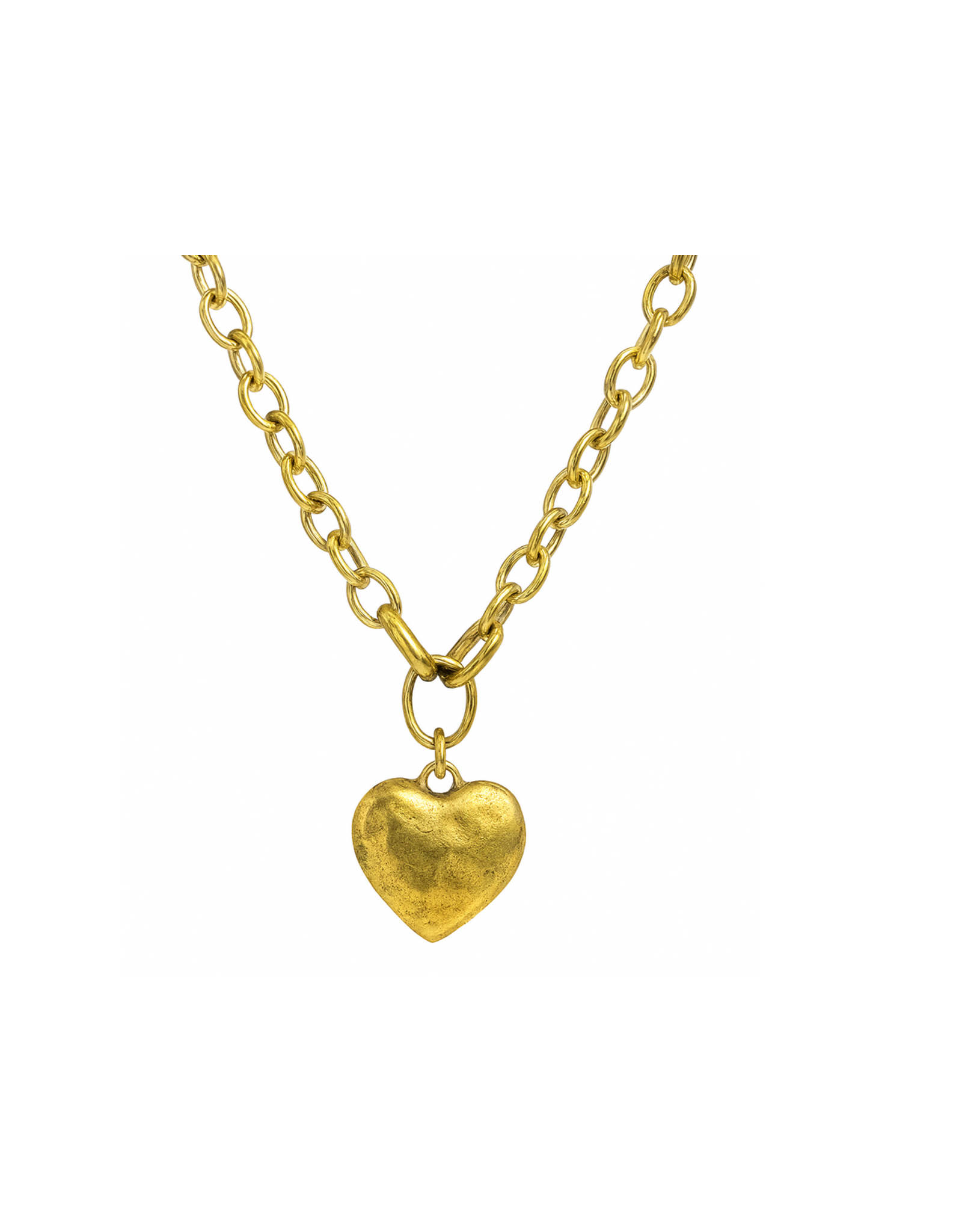Maryna 1" Golden Grace Heart Necklace