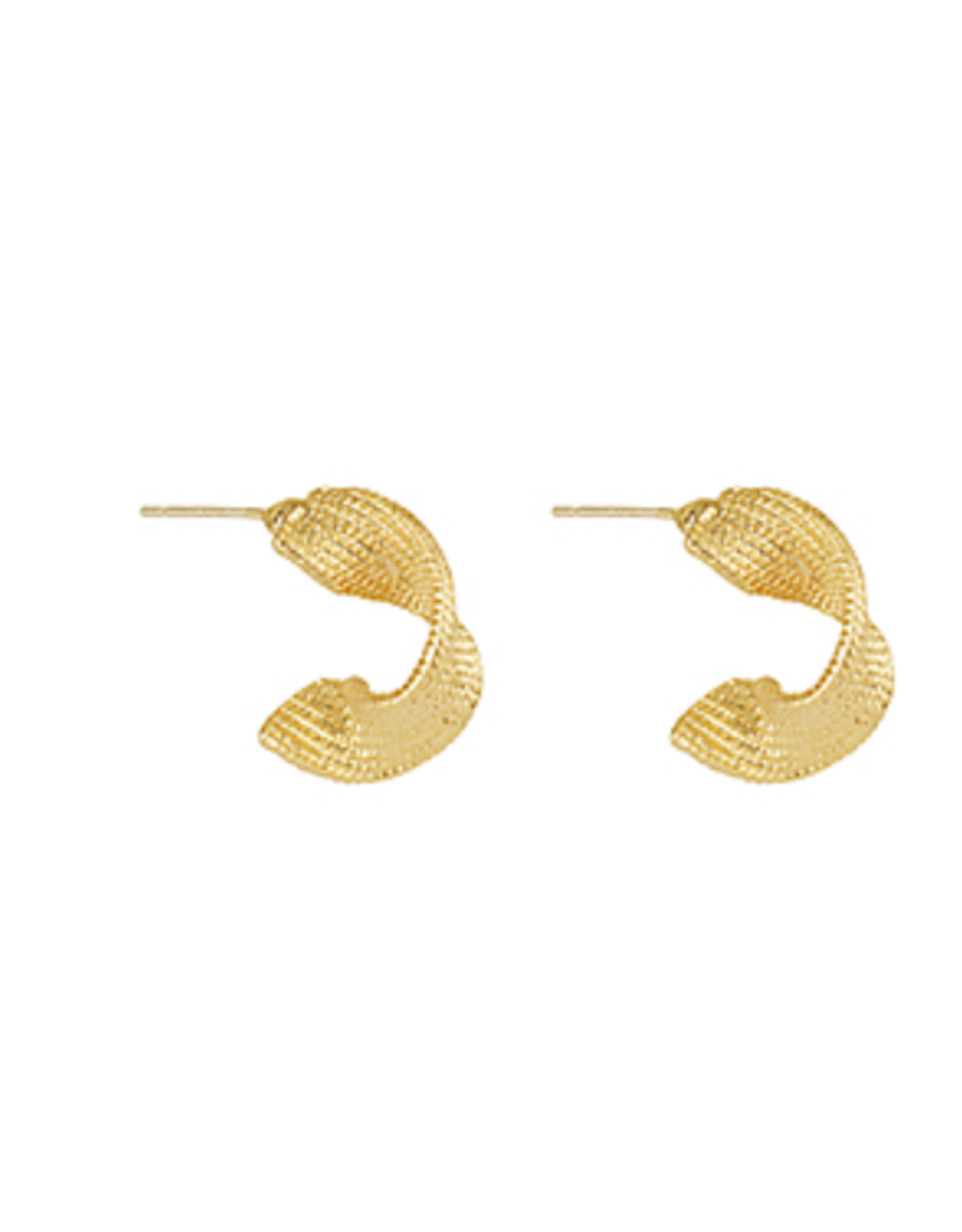 Golden Stella Gold Wave Hoops
