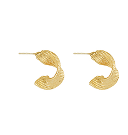 Golden Stella Gold Wave Hoops