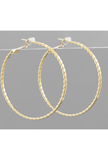 Golden Stella Lora Gold Hoop