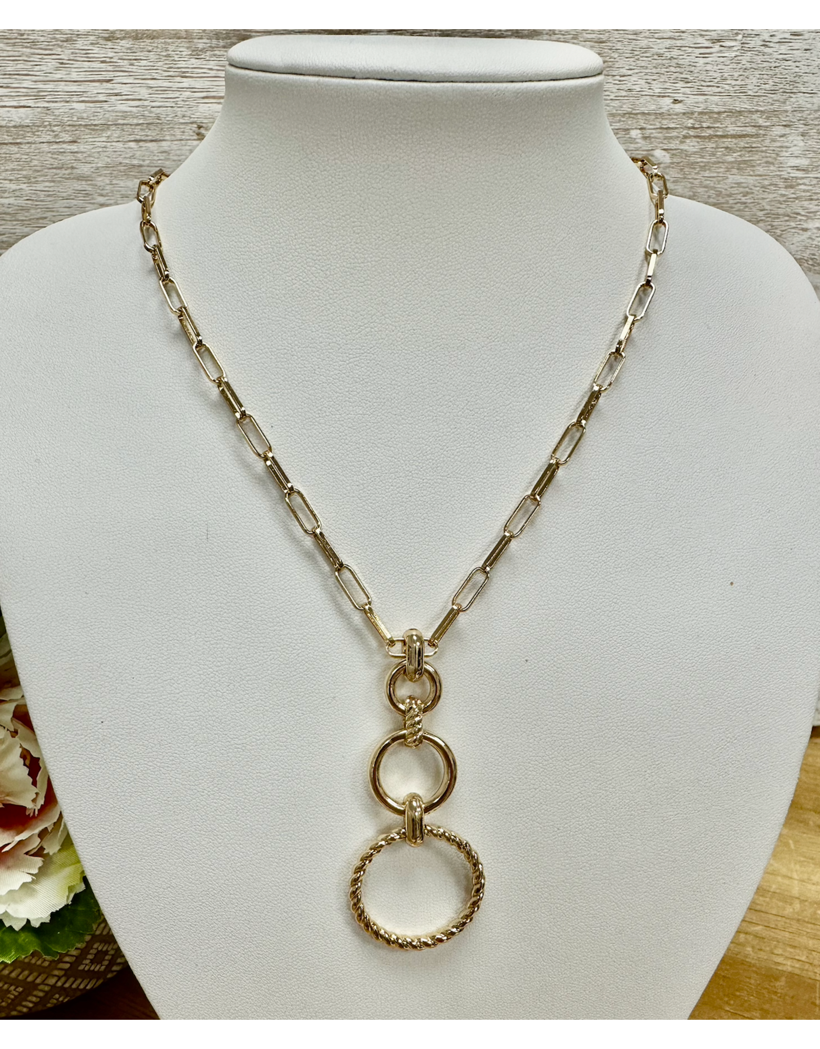 Golden Stella Emerson Drop Necklace