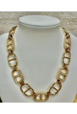 Golden Stella Capri Link Necklace