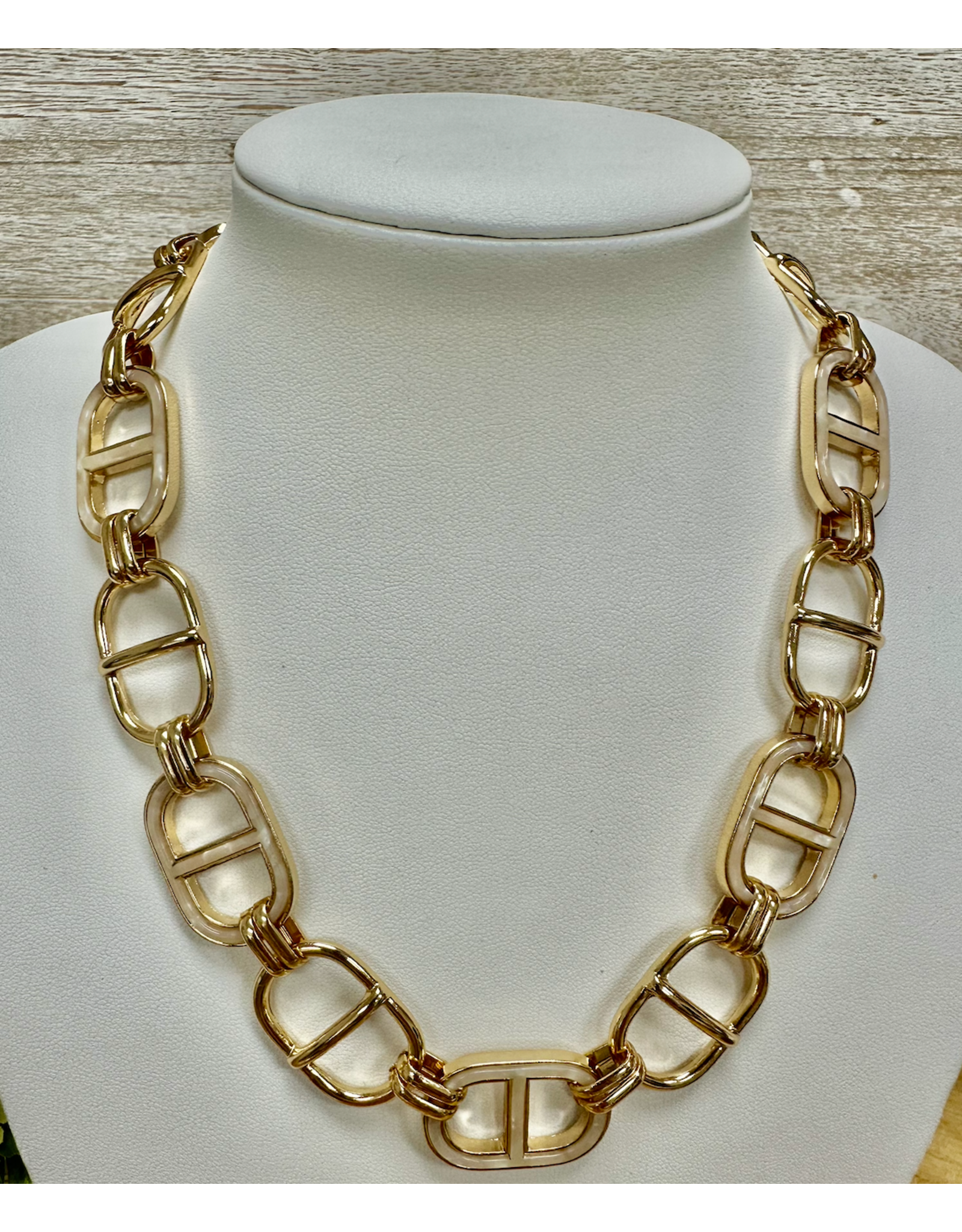 Golden Stella Capri Link Necklace