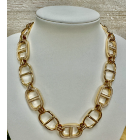 Golden Stella Capri Link Necklace