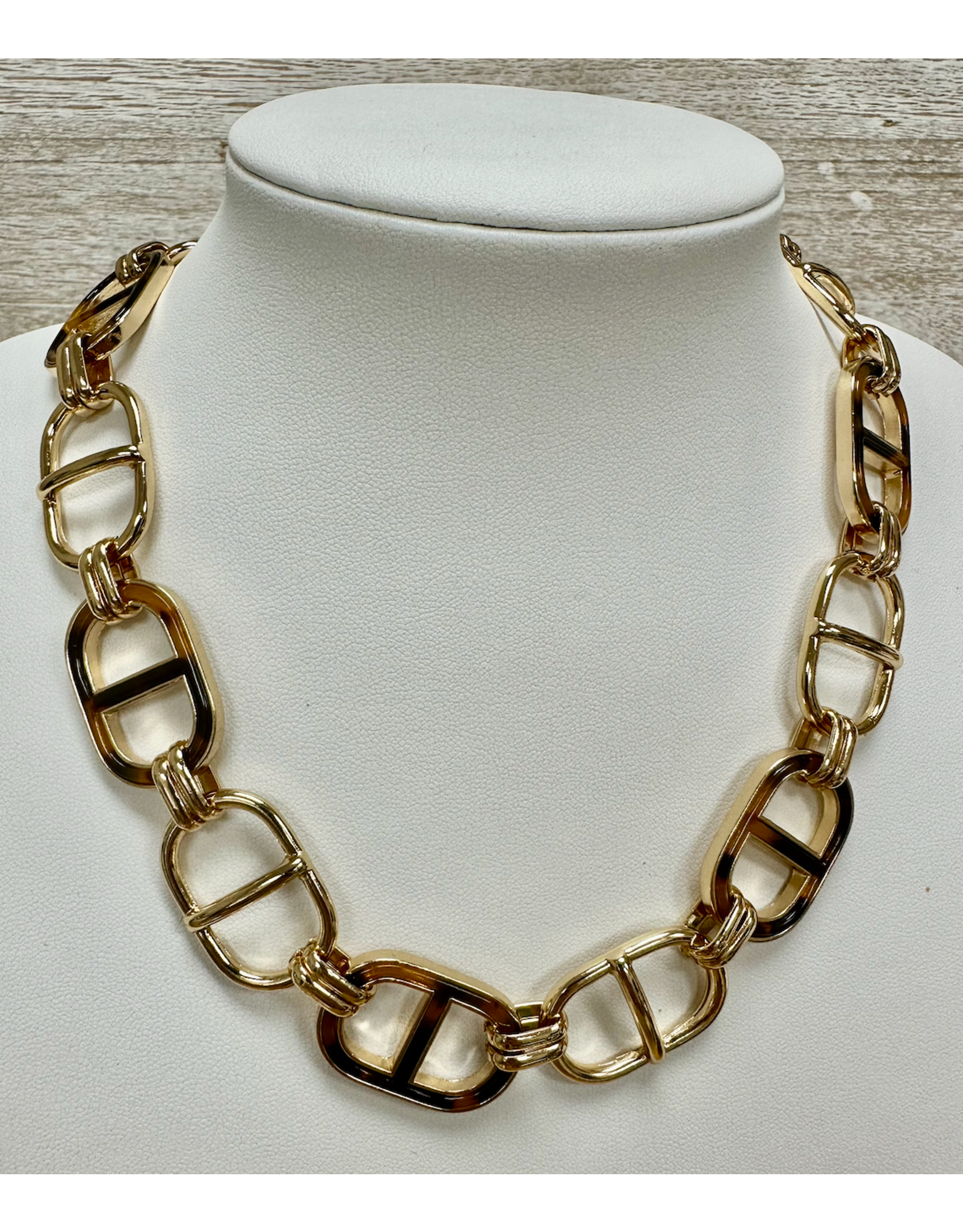 Golden Stella Capri Link Necklace