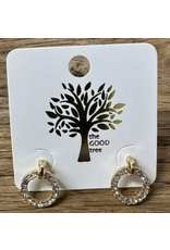 Golden Stella Celina Crystal Hoops