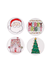 Glory Haus Merry & Bright Acrylic Coaster, set of 4
