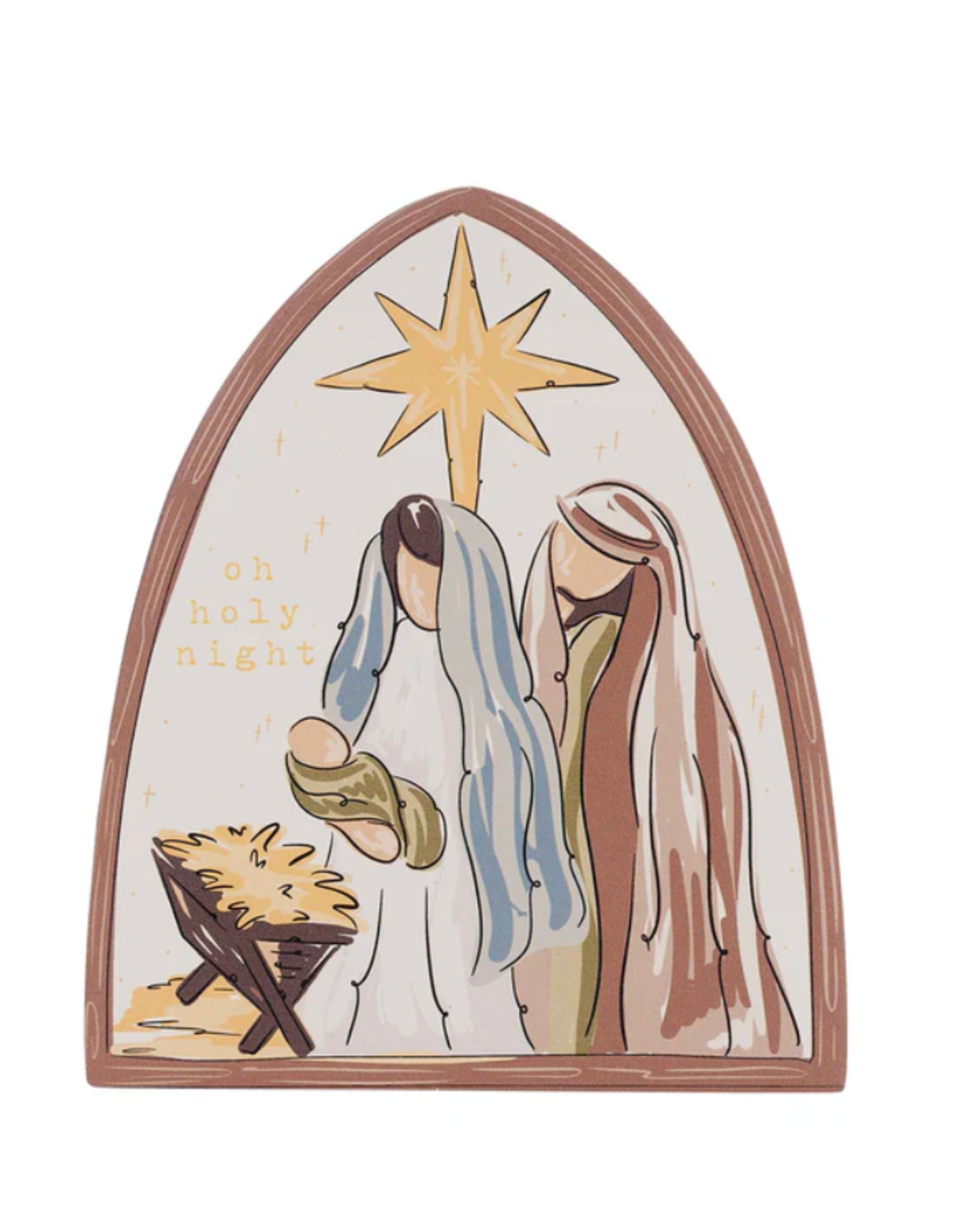 Glory Haus Nativity Wood Block
